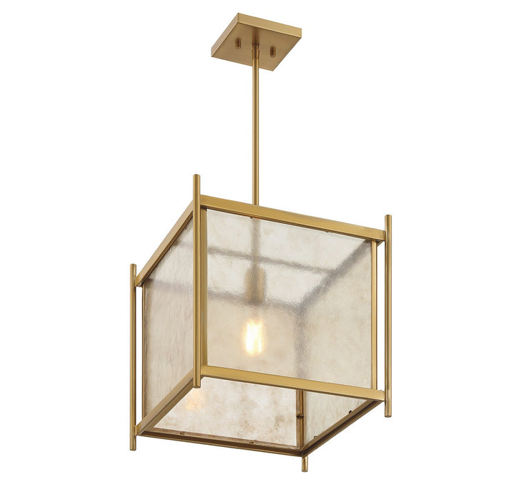 Savoy House 7-3801-1-322 One Light Pendant, Warm Brass