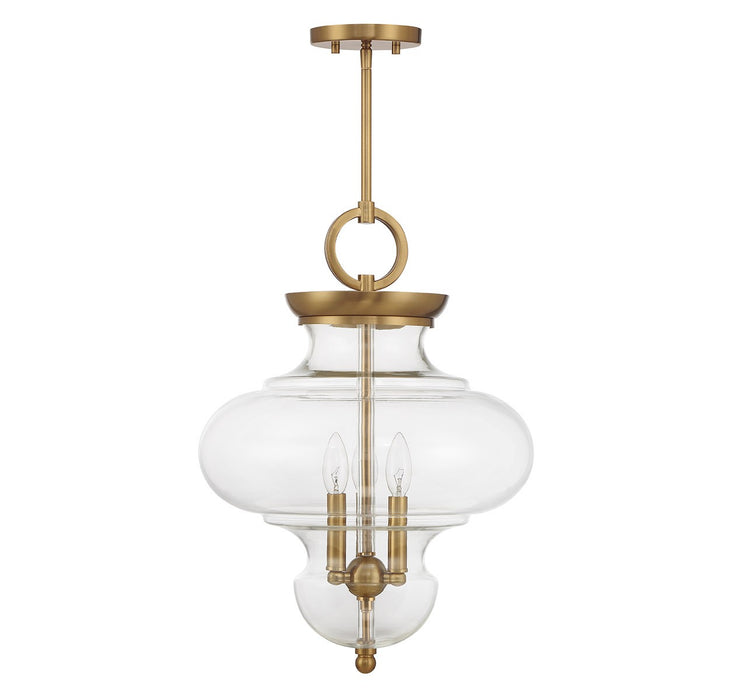 Savoy House 7-5801-3-322 Three Light Pendant, Warm Brass