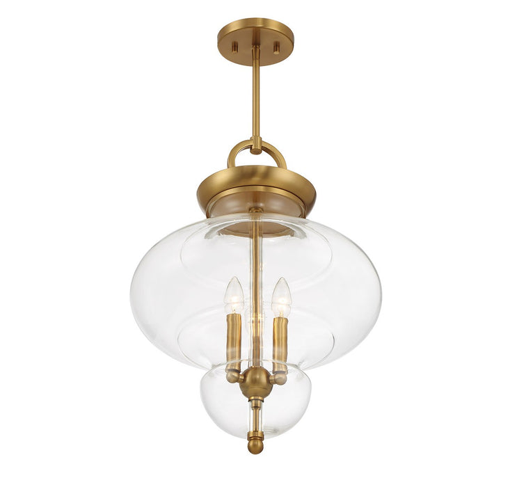 Savoy House 7-5801-3-322 Three Light Pendant, Warm Brass