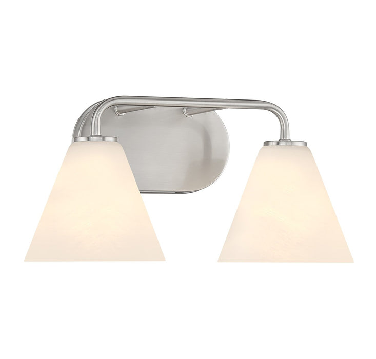 Savoy House 8-2988-2-SN Two Light Bathroom Vanity, Satin Nickel
