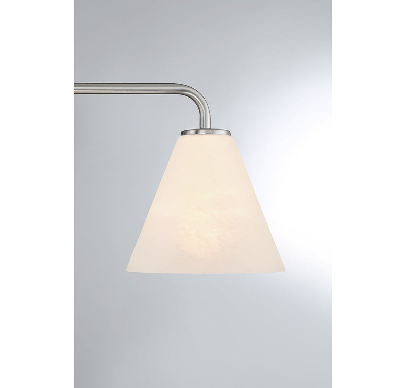 Savoy House 8-2988-3-SN Three Light Bathroom Vanity, Satin Nickel