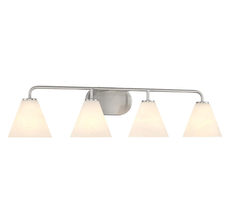 Savoy House 8-2988-4-SN Four Light Bathroom Vanity, Satin Nickel