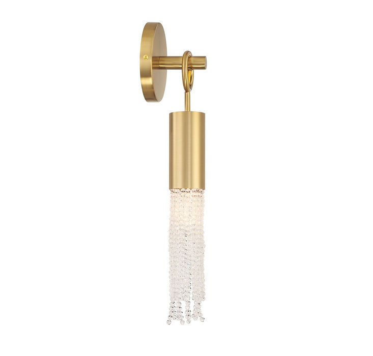Savoy House 9-1364-1-322 One Light Wall Sconce, Warm Brass