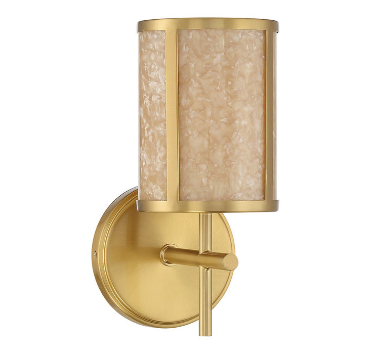 Savoy House 9-2055-1-322 One Light Bathroom Vanity, Warm Brass