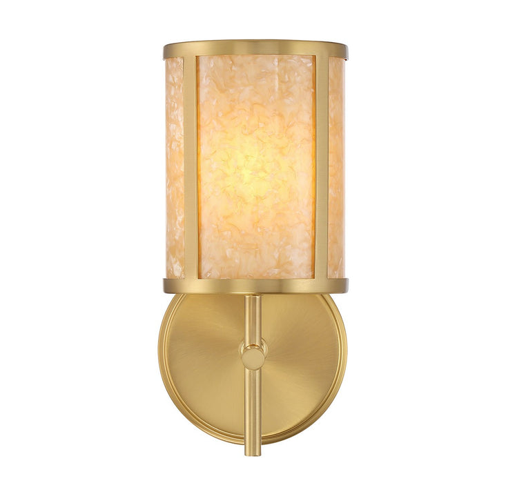 Savoy House 9-2055-1-322 One Light Bathroom Vanity, Warm Brass