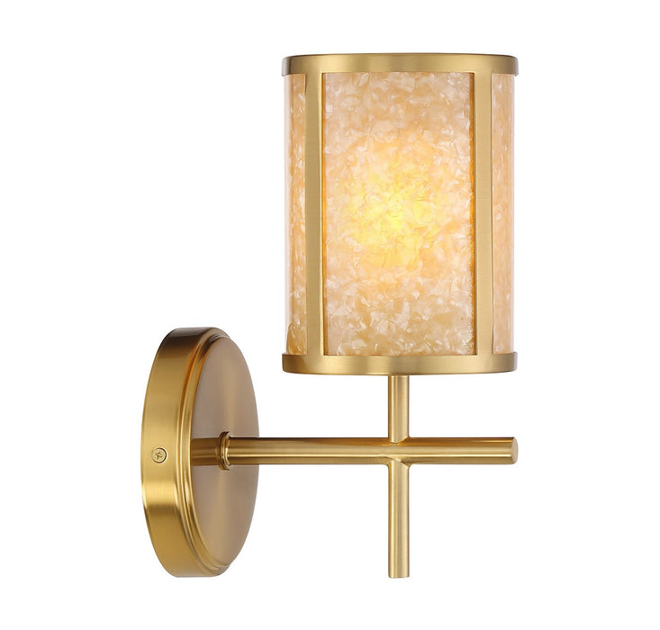 Savoy House 9-2055-1-322 One Light Bathroom Vanity, Warm Brass