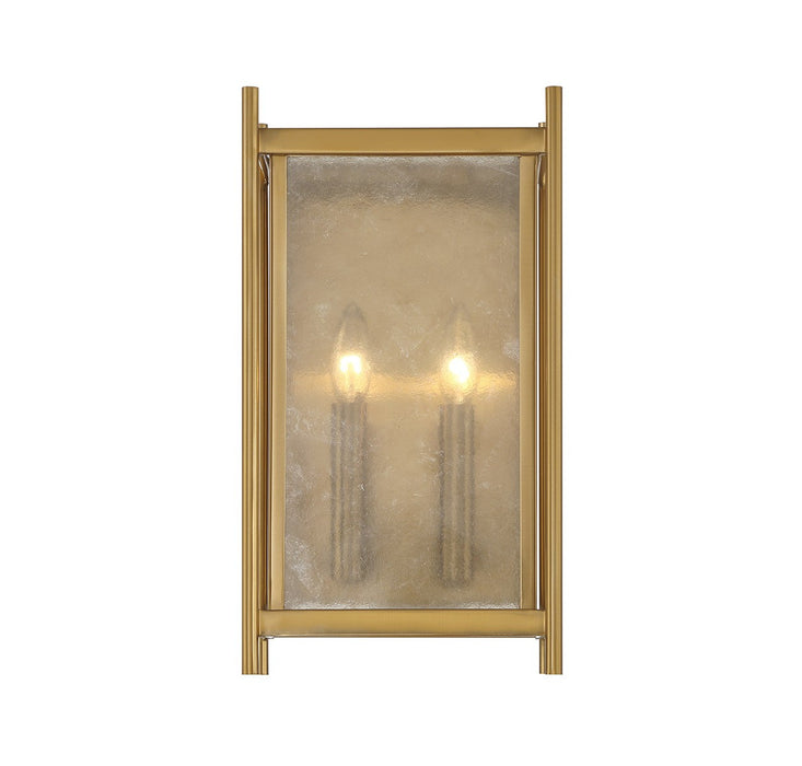 Savoy House 9-3800-2-322 Two Light Wall Sconce, Warm Brass