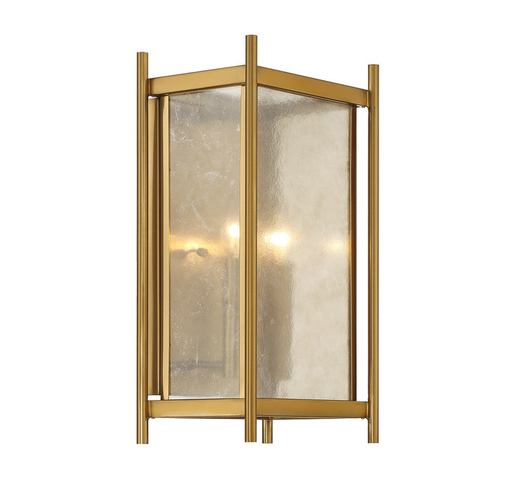 Savoy House 9-3800-2-322 Two Light Wall Sconce, Warm Brass