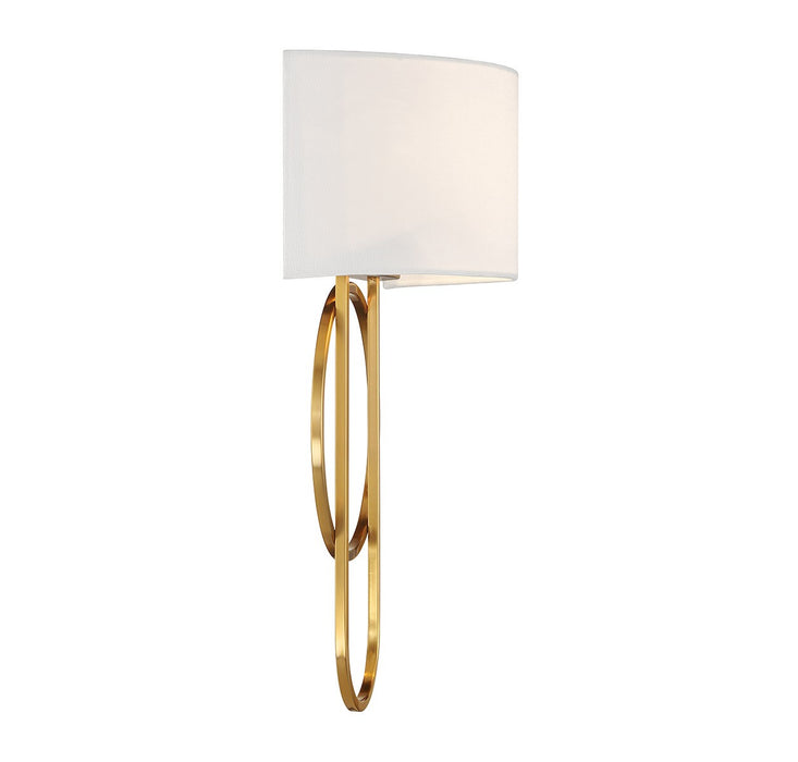Savoy House 9-4800-2-322 Two Light Wall Sconce, Warm Brass