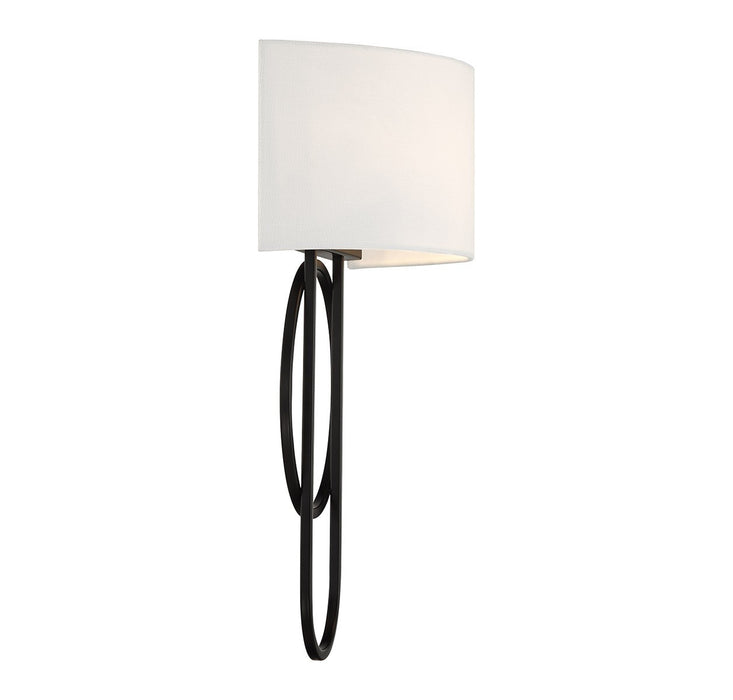 Savoy House 9-4800-2-89 Two Light Wall Sconce, Matte Black