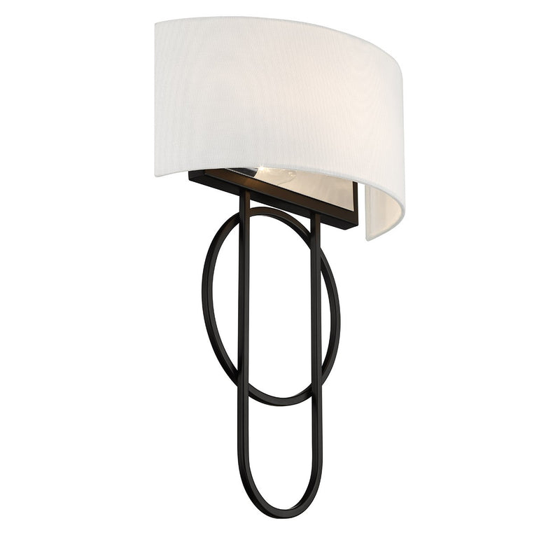 Savoy House 9-4800-2-89 Two Light Wall Sconce, Matte Black