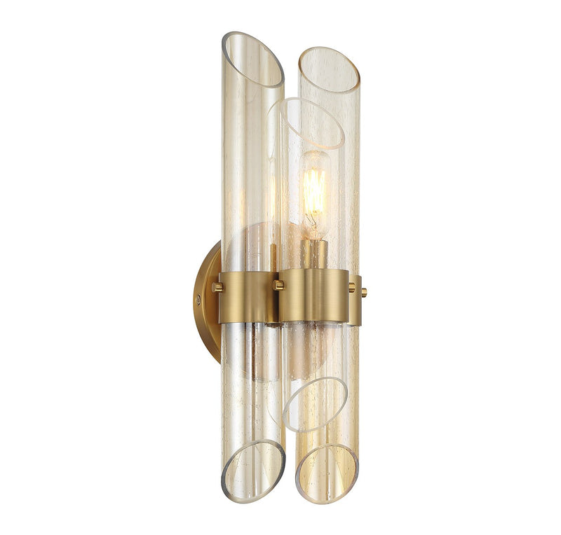 Savoy House 9-9104-1-322 One Light Wall Sconce, Warm Brass
