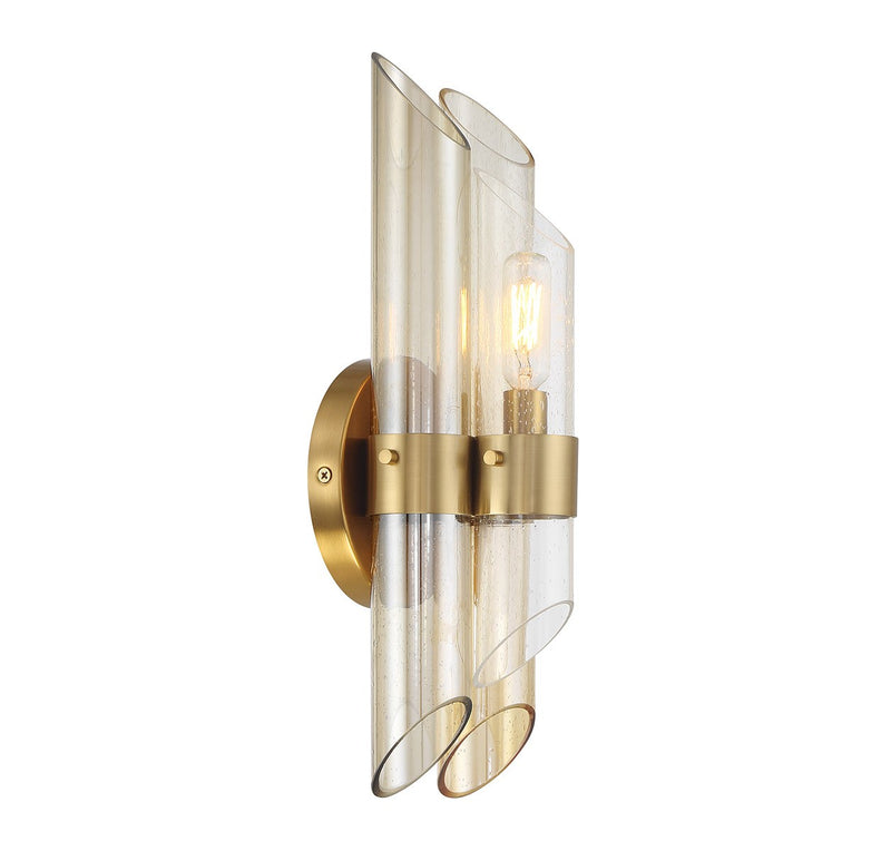 Savoy House 9-9104-1-322 One Light Wall Sconce, Warm Brass