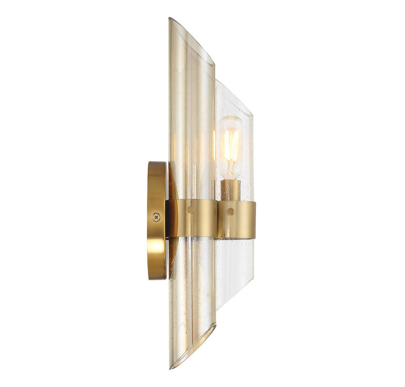 Savoy House 9-9104-1-322 One Light Wall Sconce, Warm Brass