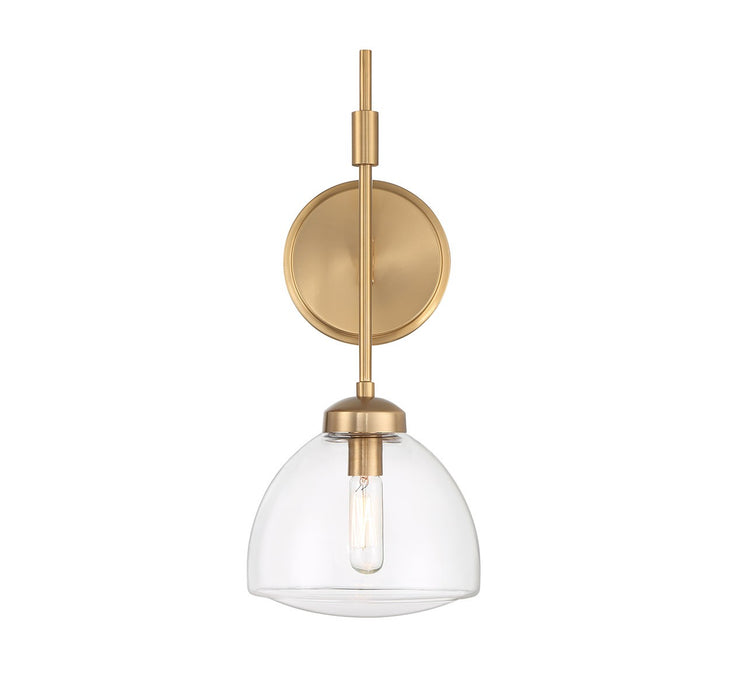 Savoy House 9-9840-1-322 One Light Wall Sconce, Warm Brass