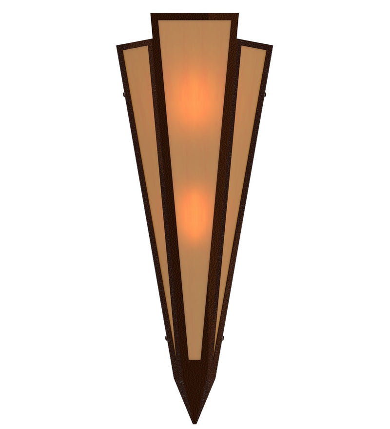 Meyda Tiffany 255793 Two Light Wall Sconce, Sepia Brown