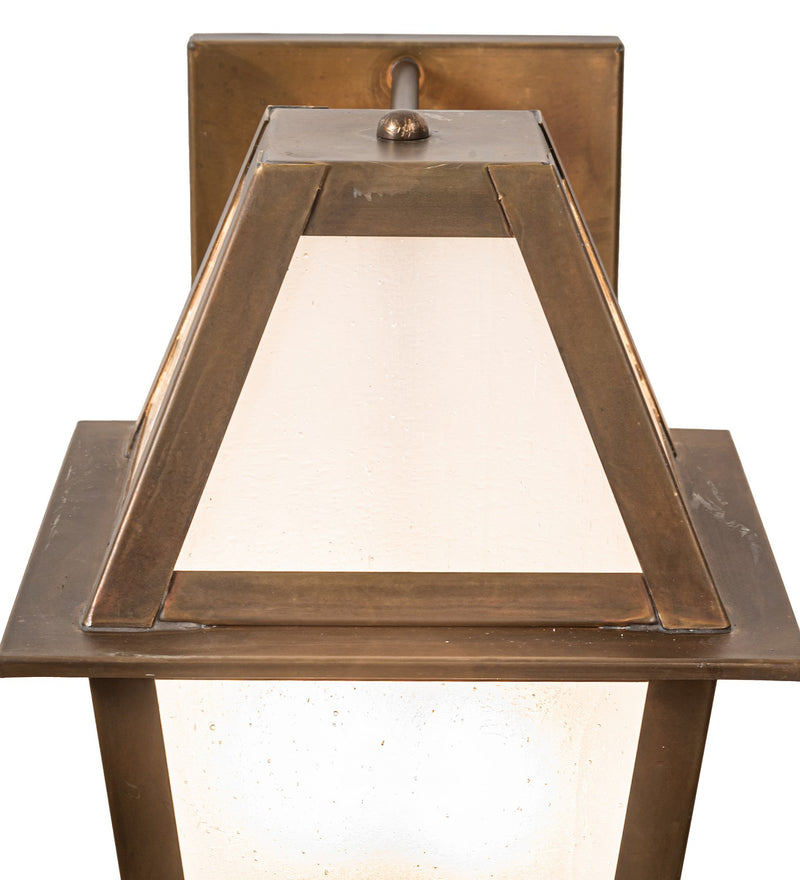Meyda Tiffany 268583 Three Light Wall Sconce, Vintage Brass