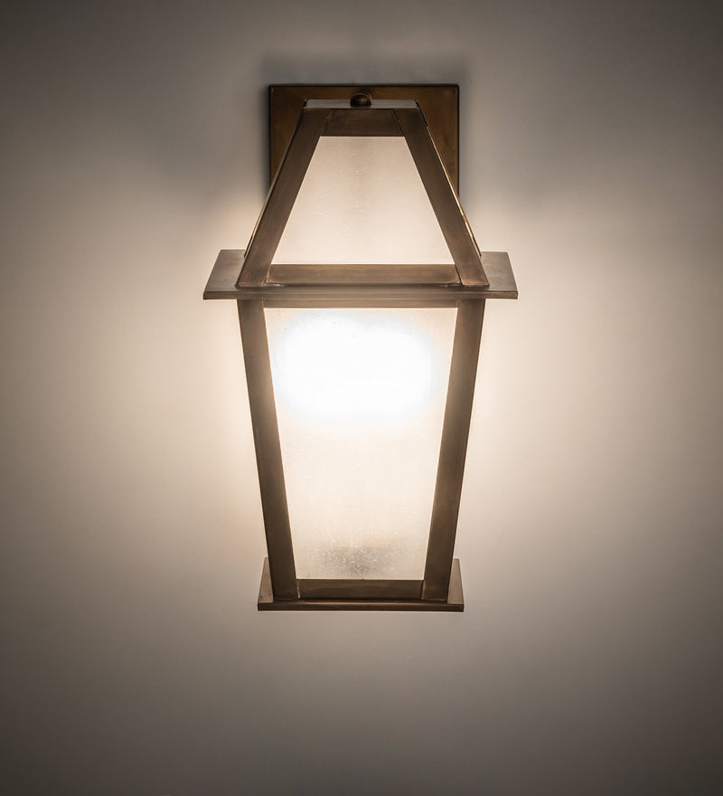 Meyda Tiffany 268583 Three Light Wall Sconce, Vintage Brass
