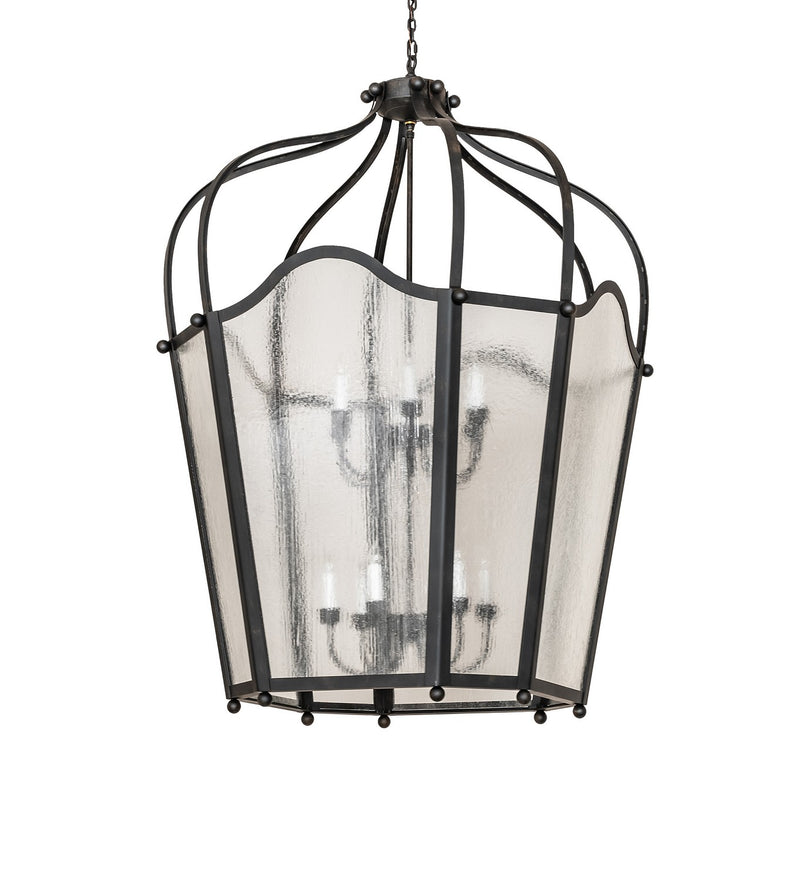 Meyda Tiffany 270941 12 Light Pendant, Blackened Steel