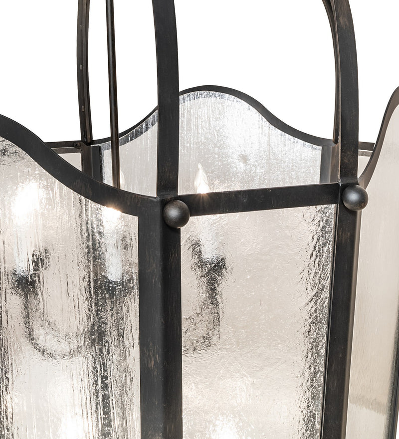 Meyda Tiffany 270941 12 Light Pendant, Blackened Steel