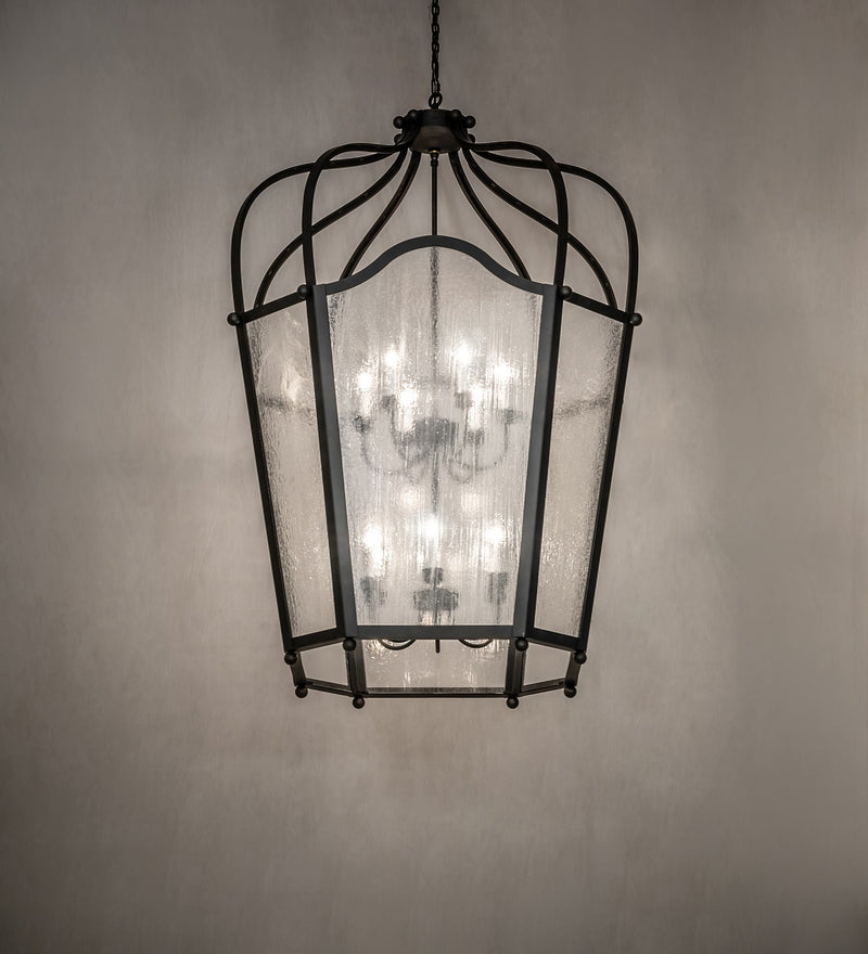 Meyda Tiffany 270941 12 Light Pendant, Blackened Steel