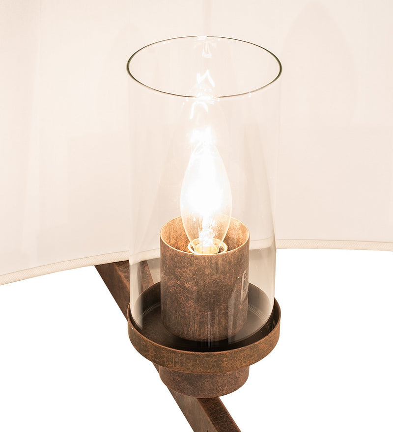 Meyda Tiffany 271015 Four Light Semi-Flushmount, Cortez Gold