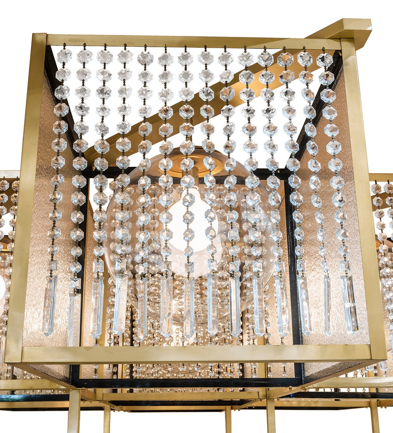 Meyda Tiffany 271438 LED Chandelier, Brushed Brass