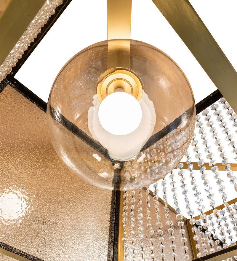Meyda Tiffany 271438 LED Chandelier, Brushed Brass