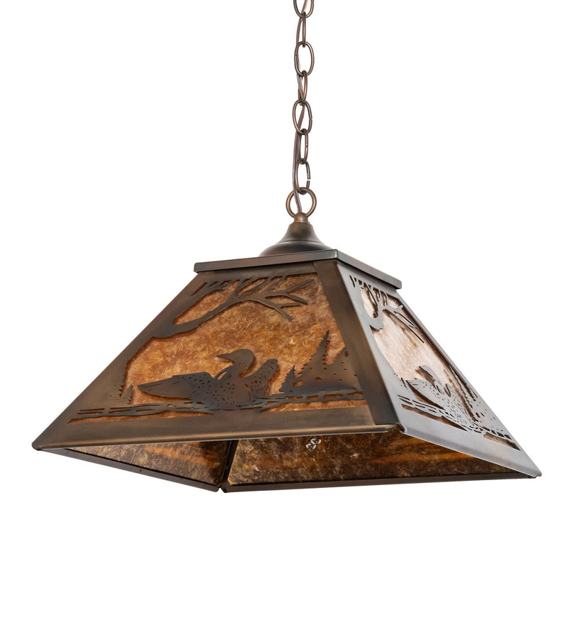Meyda Tiffany 271996 Two Light Pendant, Dark Burnished Antique Copper