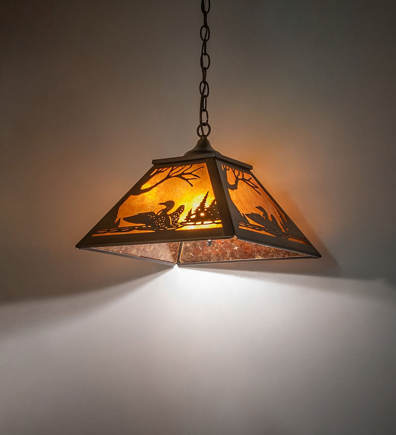 Meyda Tiffany 271996 Two Light Pendant, Dark Burnished Antique Copper