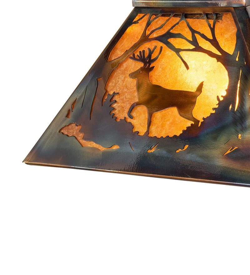 Meyda Tiffany 271997 Two Light Pendant, Dk Burnished Transparent Copper