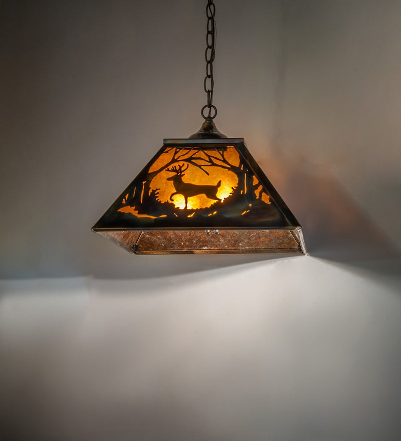 Meyda Tiffany 271997 Two Light Pendant, Dk Burnished Transparent Copper