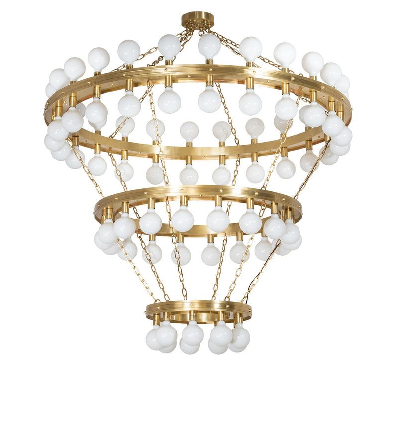 Meyda Tiffany 272091 LED Chandelier, Brushed Brass