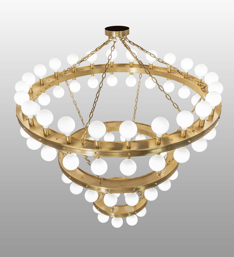 Meyda Tiffany 272091 LED Chandelier, Brushed Brass