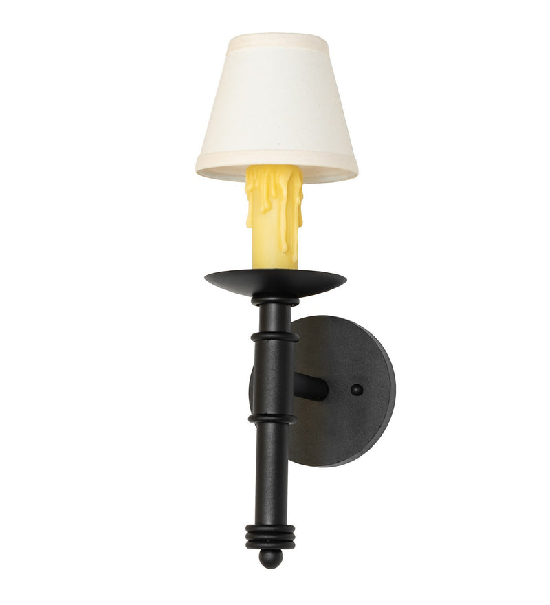 Meyda Tiffany 272640 One Light Wall Sconce, Textured Black