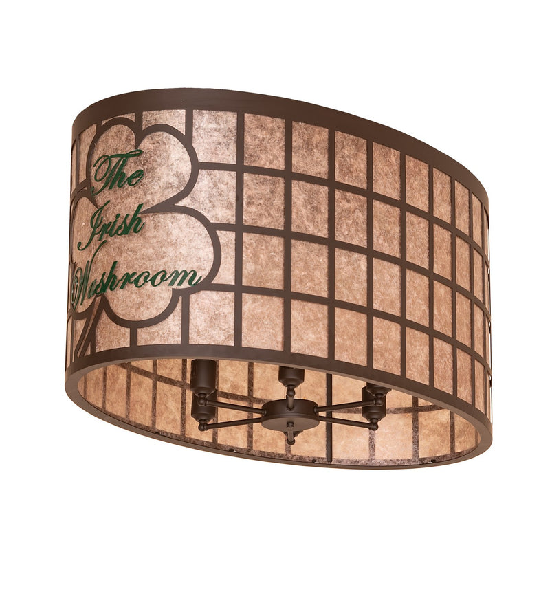 Meyda Tiffany 272741 Six Light Flushmount, Oil Rubbed Bronze