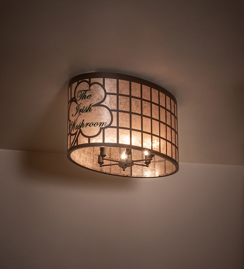 Meyda Tiffany 272741 Six Light Flushmount, Oil Rubbed Bronze