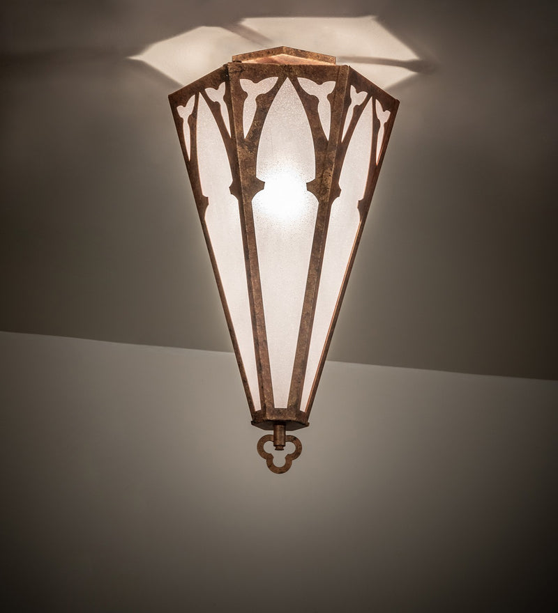 Meyda Tiffany 272846 One Light Flushmount, Autumn Leaf