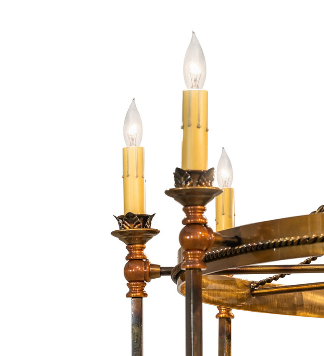 Meyda Tiffany 273134 Ten Light Chandelier, Lt Burnished Transparent Gold