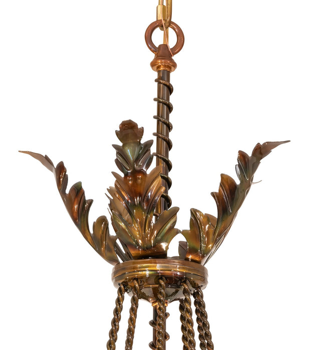 Meyda Tiffany 273134 Ten Light Chandelier, Lt Burnished Transparent Gold