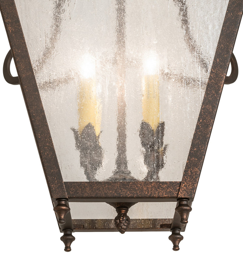 Meyda Tiffany 273238 Four Light Pendant, Gilded Tobacco
