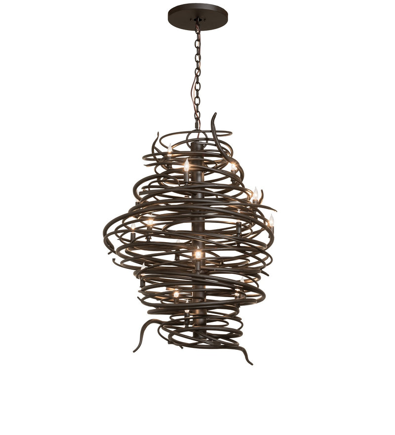 Meyda Tiffany 273436 20 Light Chandelier, Oil Rubbed Bronze