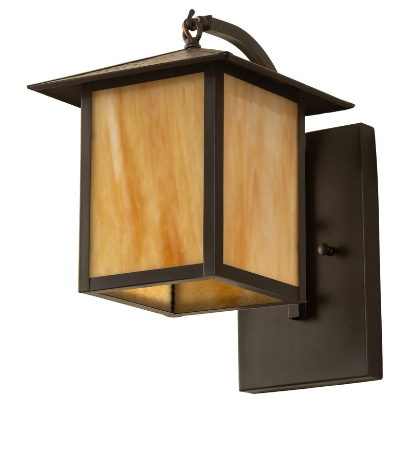 Meyda Tiffany 275272 One Light Wall Sconce, Craftsman Brown