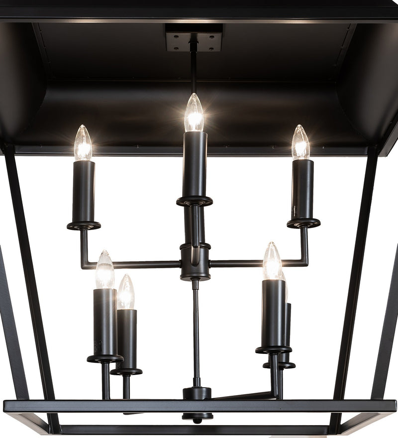Meyda Tiffany 275798 Eight Light Pendant, Solar Black