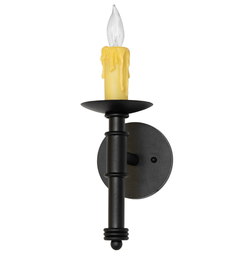 Meyda Tiffany 275799 One Light Wall Sconce, Textured Black