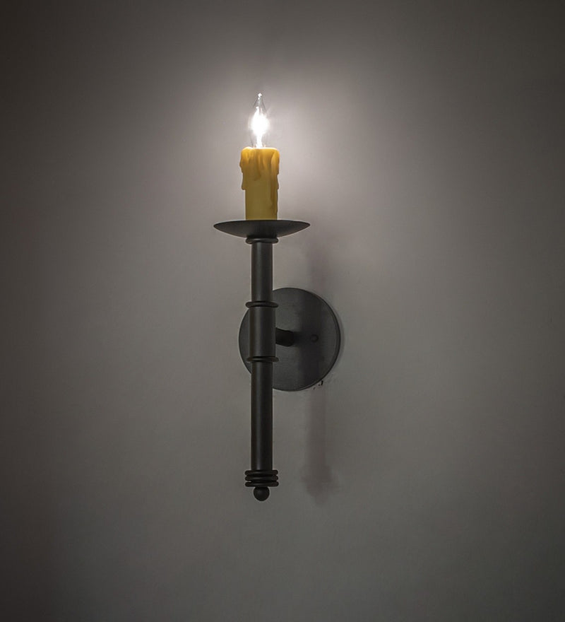 Meyda Tiffany 275800 One Light Wall Sconce, Textured Black