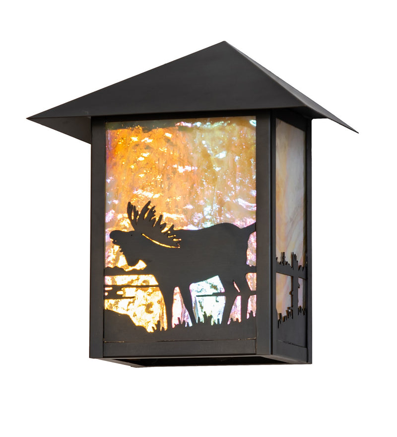 Meyda Tiffany 40988 One Light Wall Sconce, Craftsman Brown