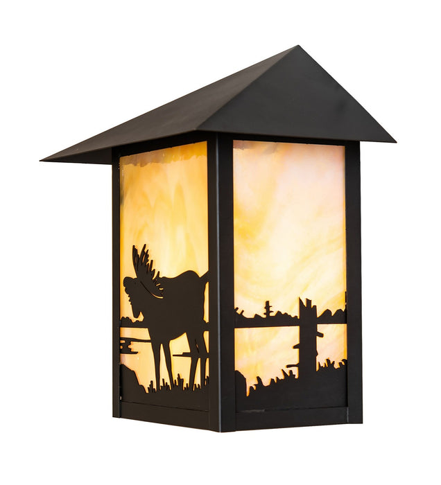 Meyda Tiffany 40988 One Light Wall Sconce, Craftsman Brown
