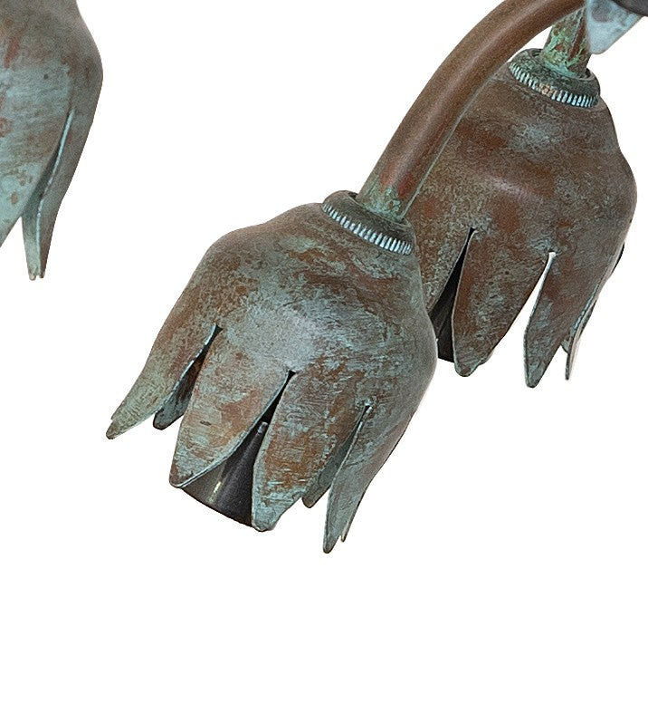 Meyda Tiffany 69485 12 Light Chandelier Hardware, Natural Bronze Verdigris