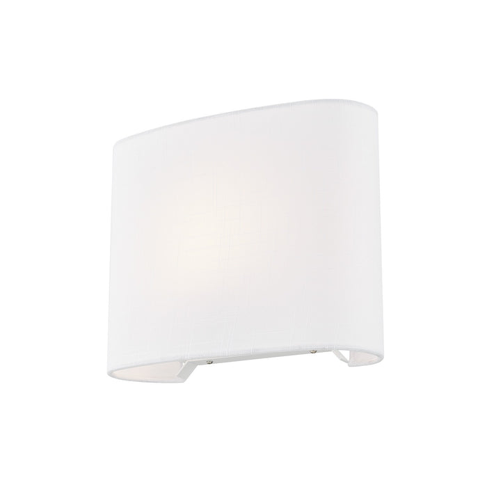 Justice Designs FAB-8855-WHTE One Light Wall Sconce